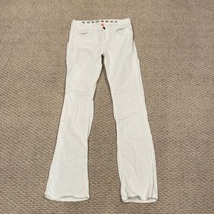 Earnest Sewn white jeans size 28 mid rise boot cut.